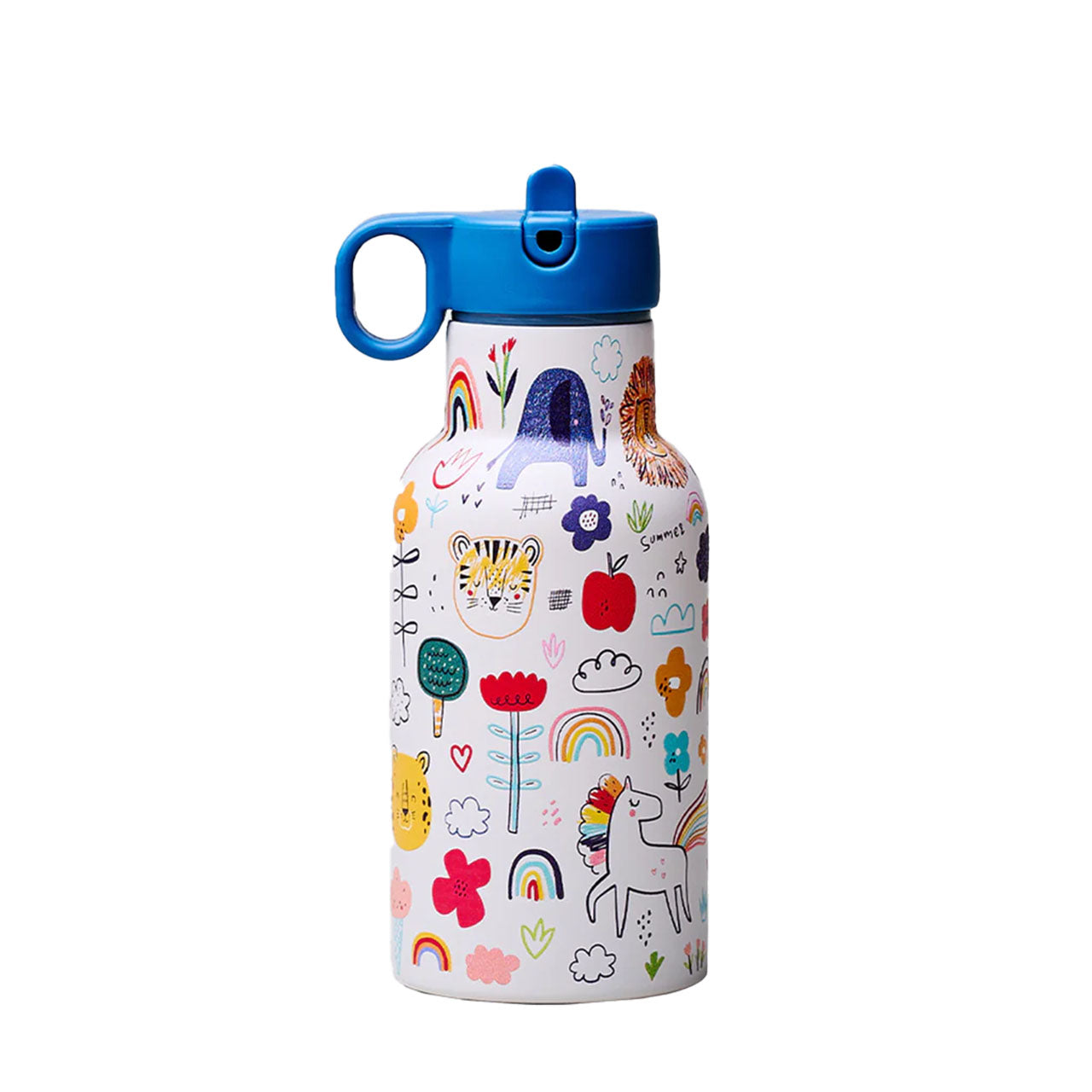 Bioloco Sky Kids Trinkflasche für Kinder aus Edelstahl 350 ml