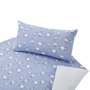 Cotonea Schäfchen Kinderbettwäsche Set aus Bio Baumwoll Satin