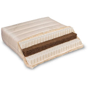 Baumberger Varia Lana Sandwich Naturlatex / Kokosfaser Öko Matratze mit Bio Baumwolle / Bio Schafwolle Bezug
