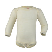Engel Baby Langarm-Body aus Wolle / Seide