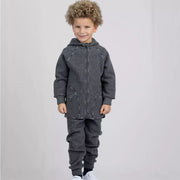 Engel Baby Jacke mit Kaputze und Reißverschluss aus Merinoschurwolle/Wollwalk