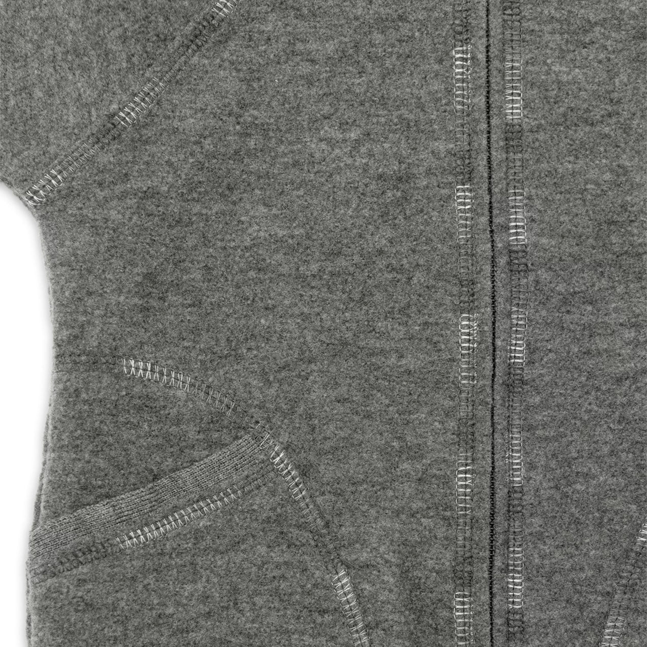 Engel Baby Jacke mit Kaputze und Reißverschluss aus Merinoschurwolle/Wollwalk