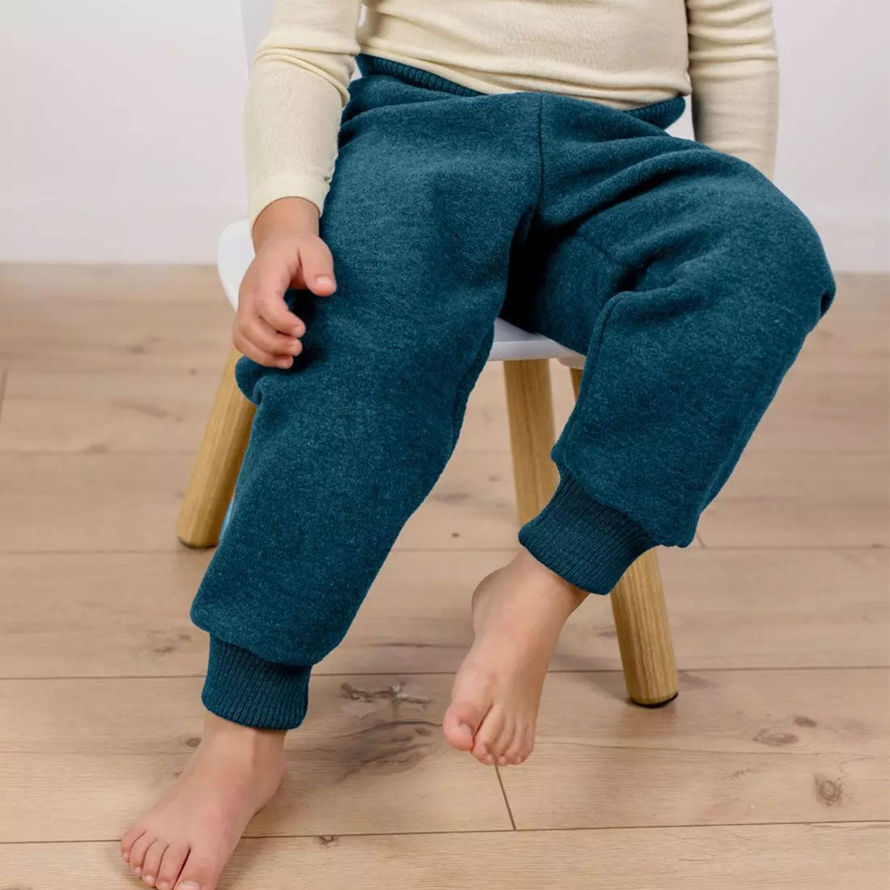 Engel Baby Hose mit Bund aus Merinoschurwolle/Wollwalk