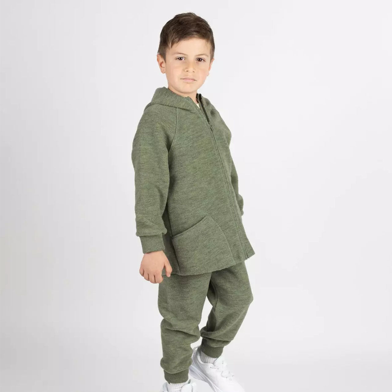 Engel Baby Hose mit Bund aus Merinoschurwolle/Wollwalk