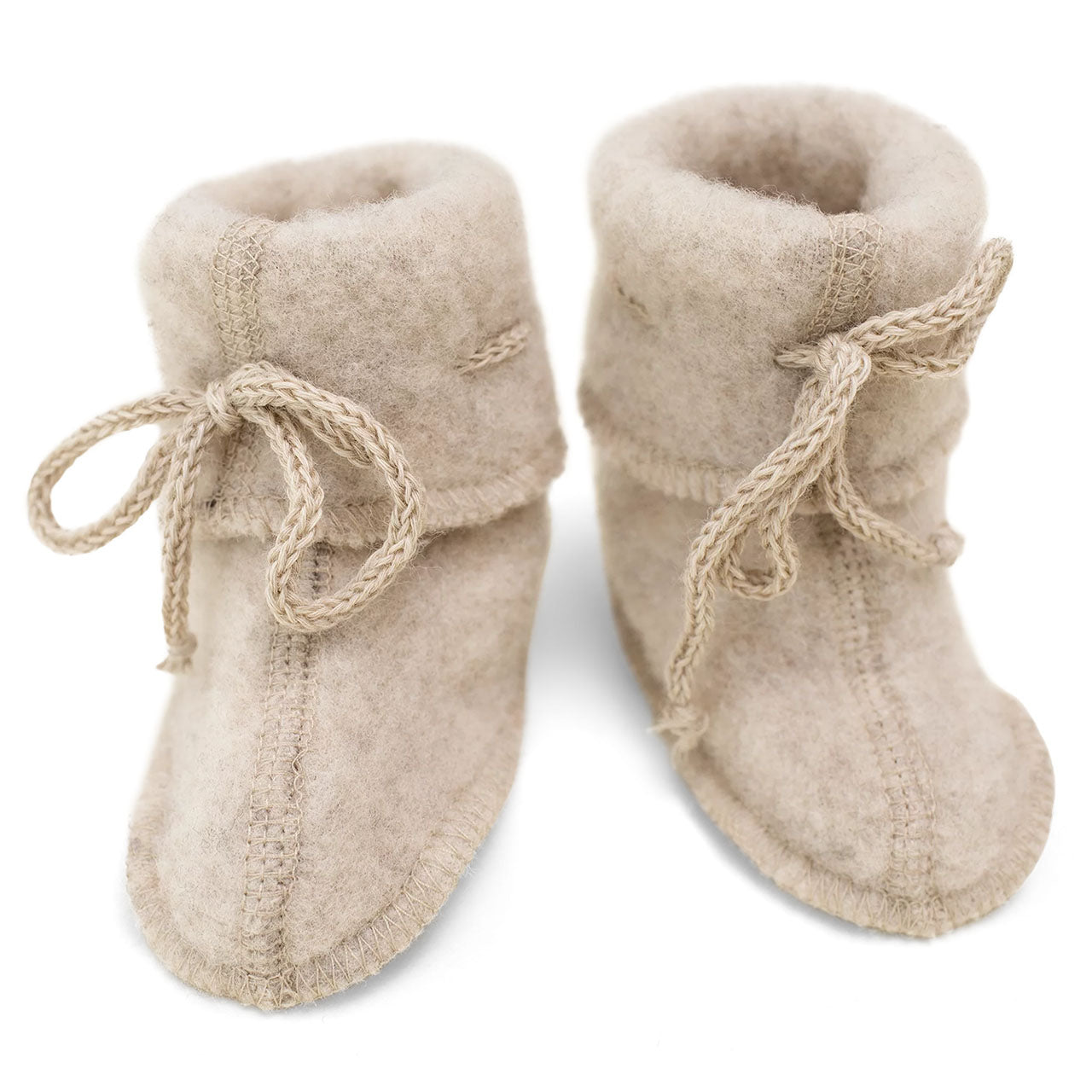Engel Baby Schühchen mit Bändel aus Merinoschurwolle/Fleece