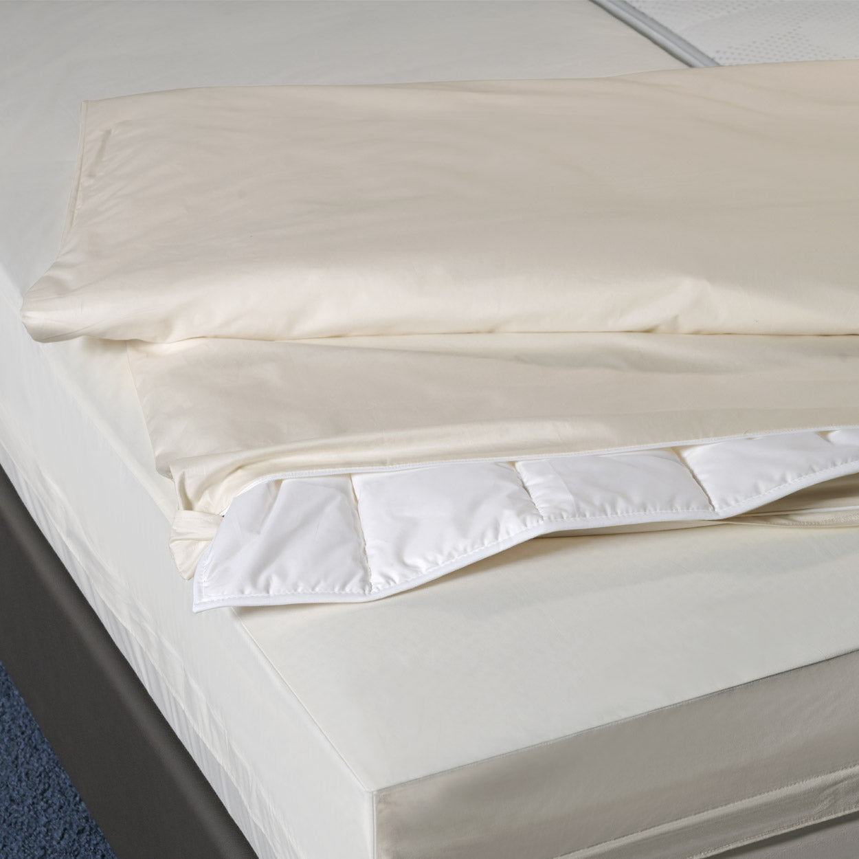 Softsan® Encasing für Bettdecken aus Bio Baumwolle | Schutzbezug für Allergiker