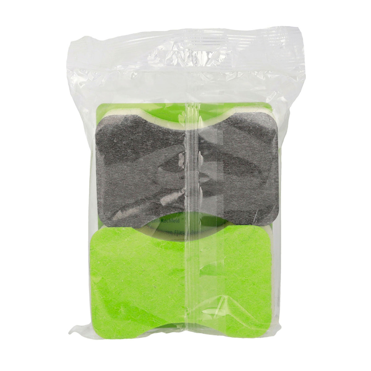 AlmaWin Traum Zauber Eco Schwamm, 2 Stück in grüner Verpackung mit Zip-Verschluss, Rückseite