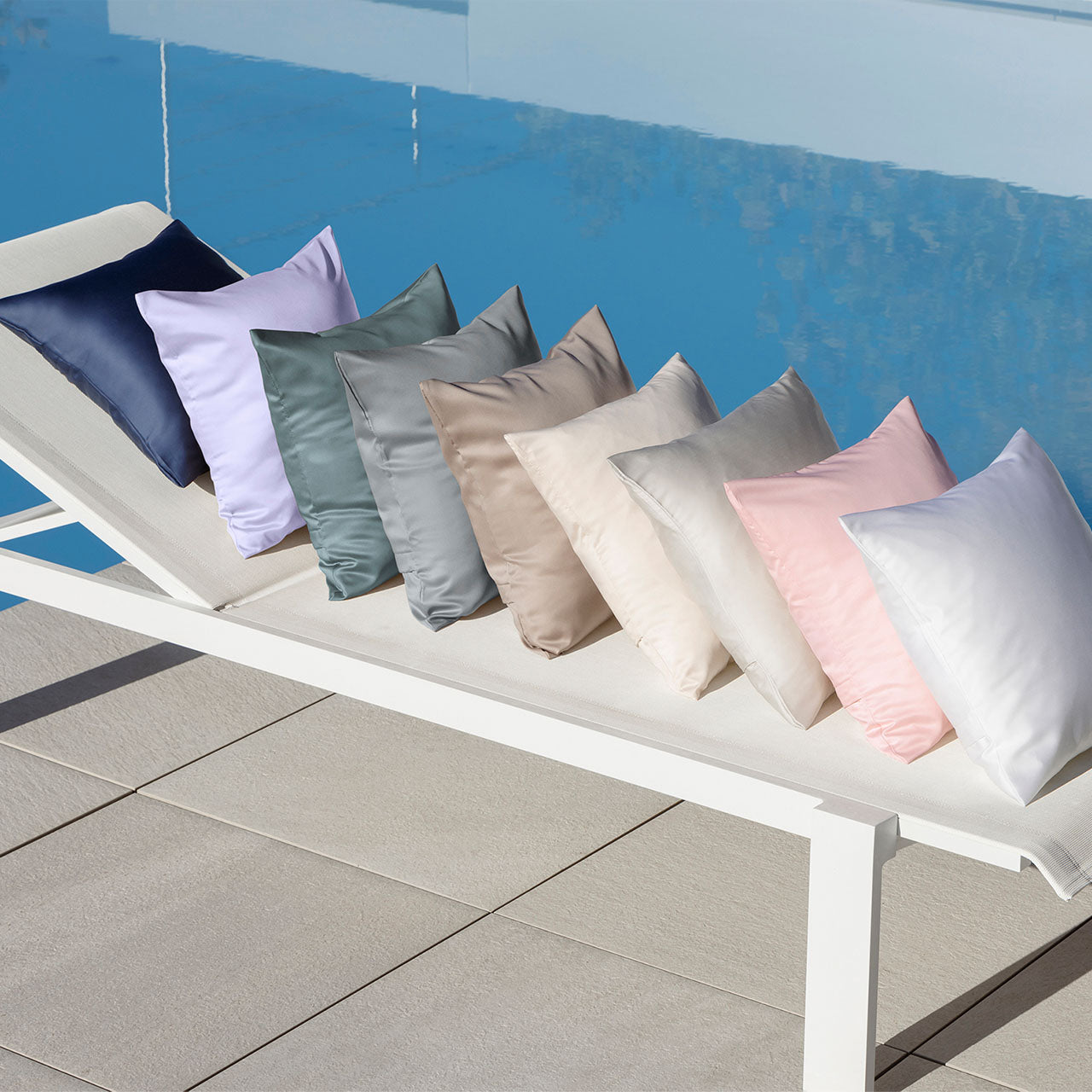Hefel Classic Uni Kissenbezug aus TENCEL™ Edelsatin