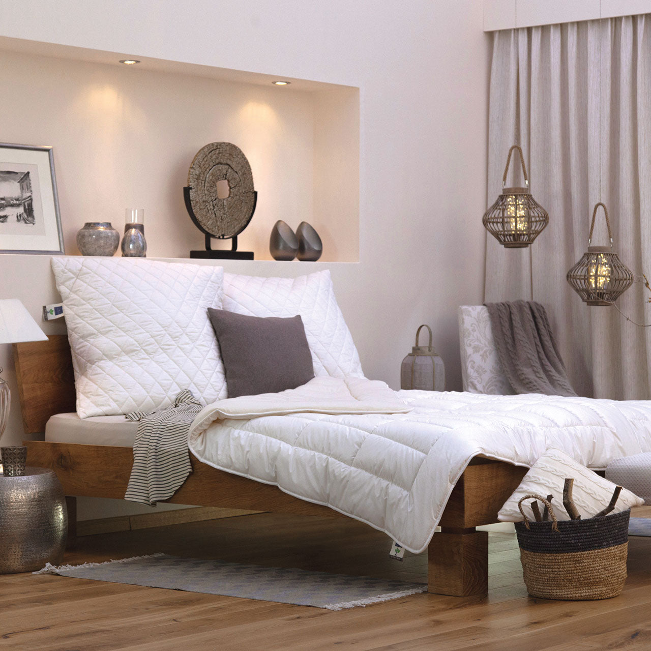 Billerbeck COSIDORM® Nature Superlight Frühjahr/Sommer-Bettdecke mit Schafschurwolle-Füllung