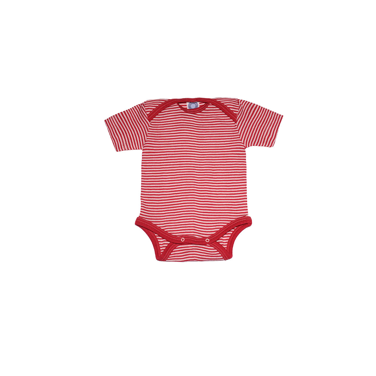 Cosilana Baby Kurzarm-Body aus Bio Wolle / Seide