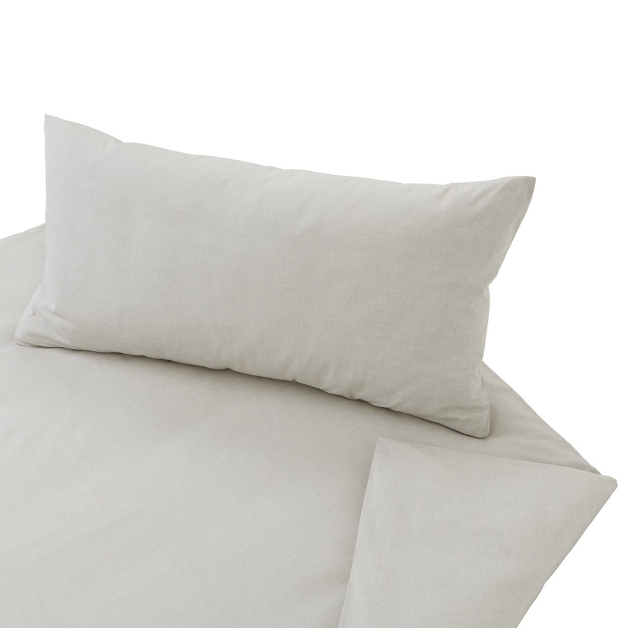 Cotonea Kissenbezug Chambray Nuance aus Bio Baumwolle