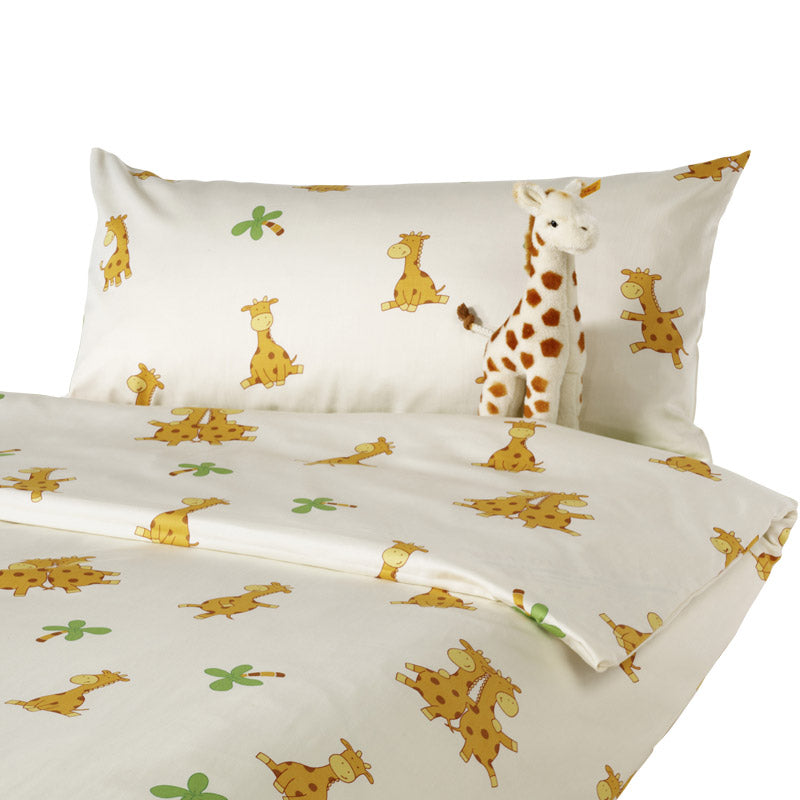 Cotonea Biber-Kissenbezug Giraffe