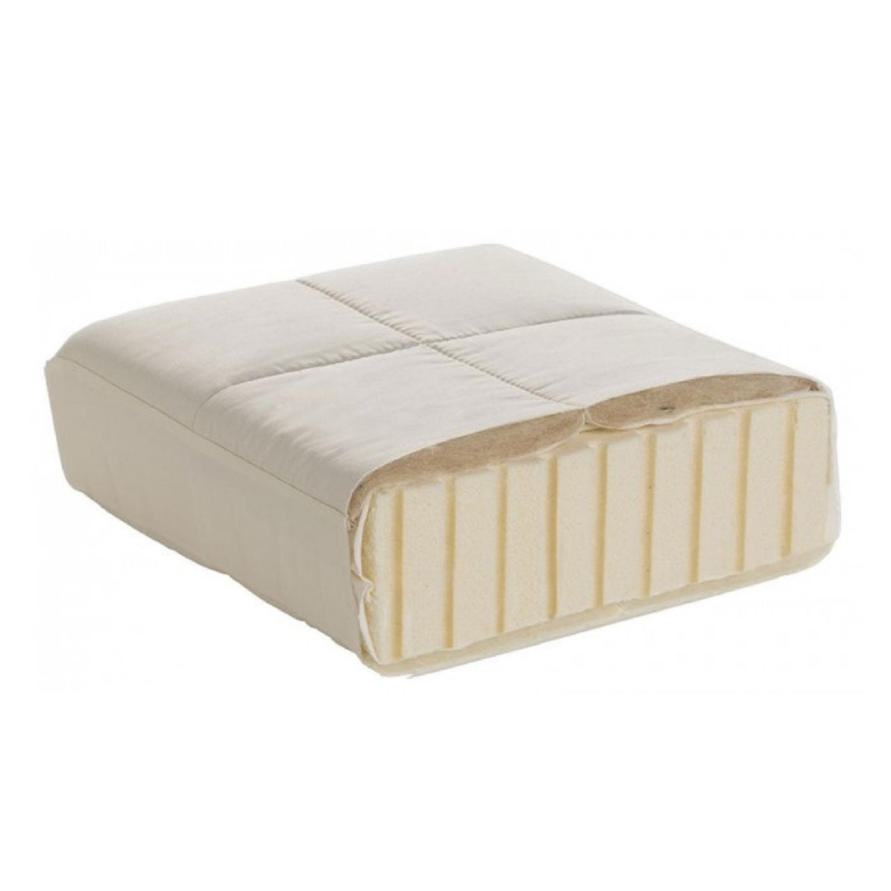 Prolana Nuba Naturlatex Wende Topper mit Baumwolle / Schurwolle Bezug