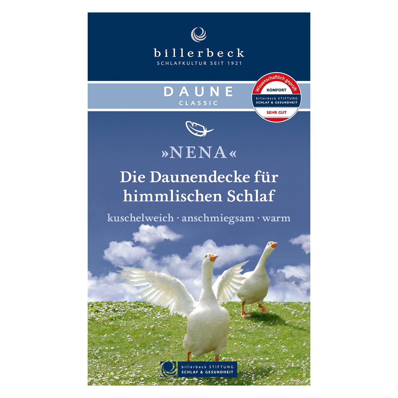 Billerbeck NENA® Mono Ganzjahresdecke mit Gänsedaunen-Füllung