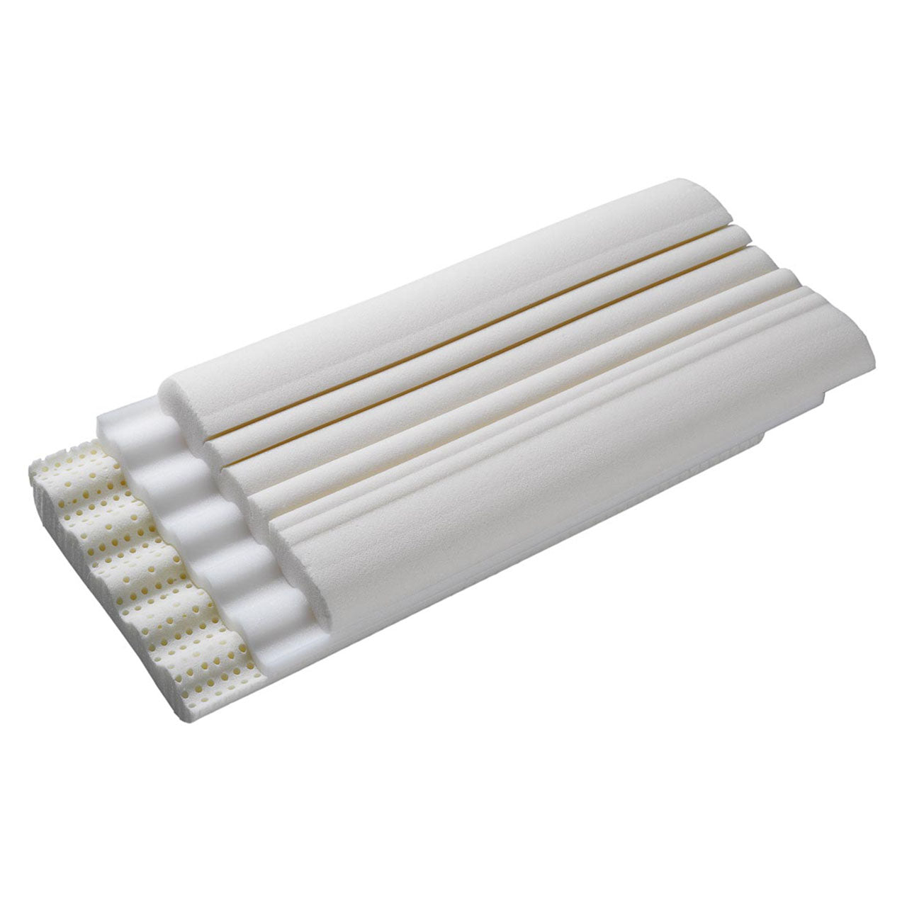 Billerbeck NOVUM Nackenkissen 3-tlg mit viscoelastischem Schaum / Softlatex Kern