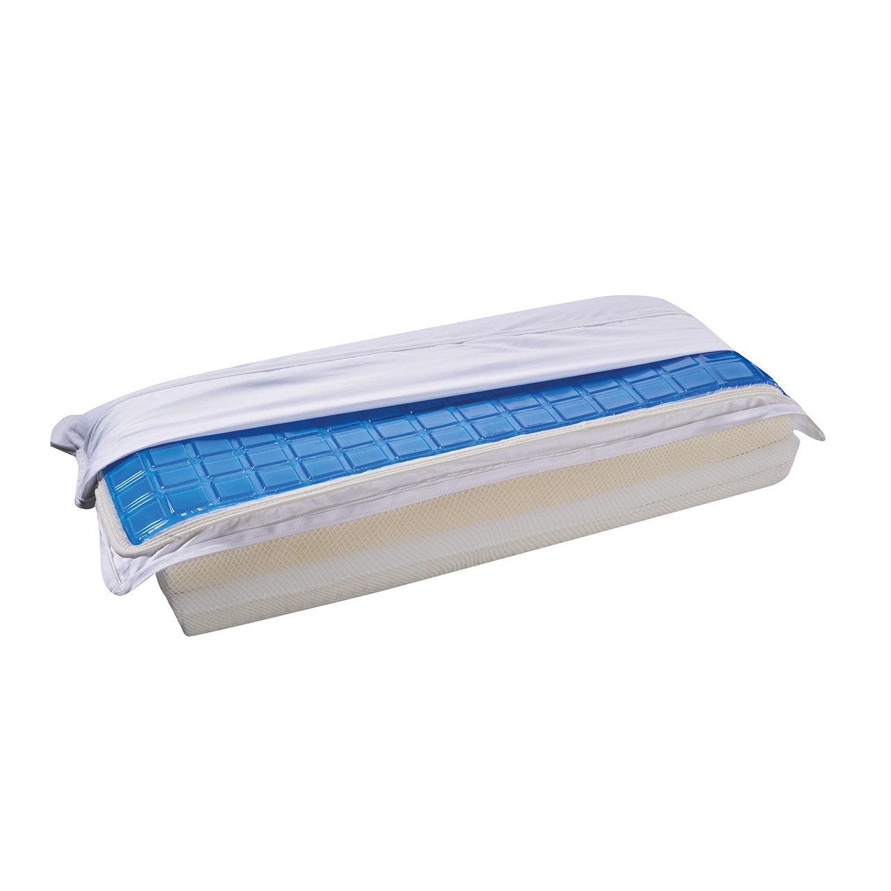 Billerbeck WELLNECK® Nackenkissen 3-tlg mit Visco Schaum / Softlatex Kern und kühlendem Gel-Inlay