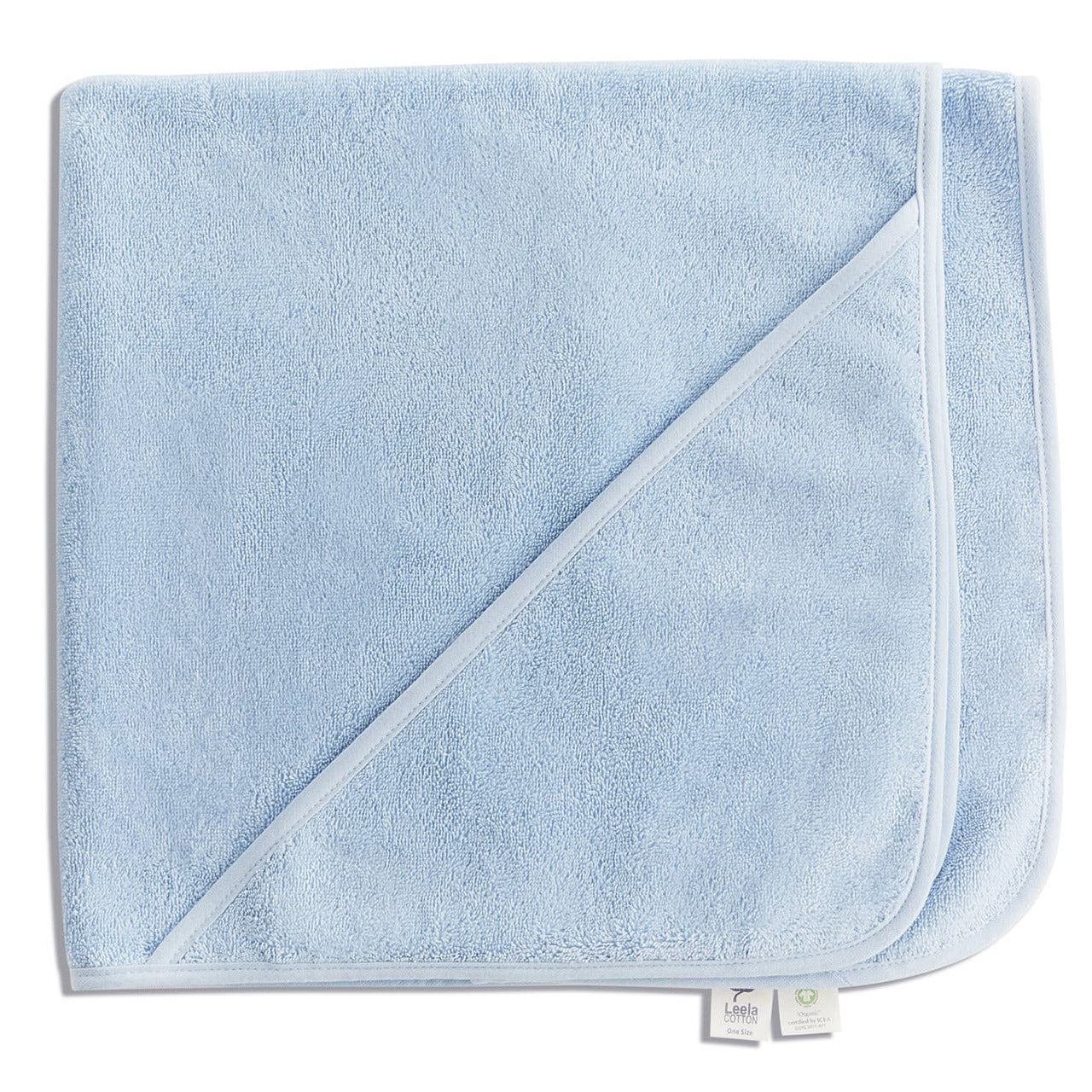 Leela Kids Baby Handtuch mit Kapuze aus Bio Baumwolle