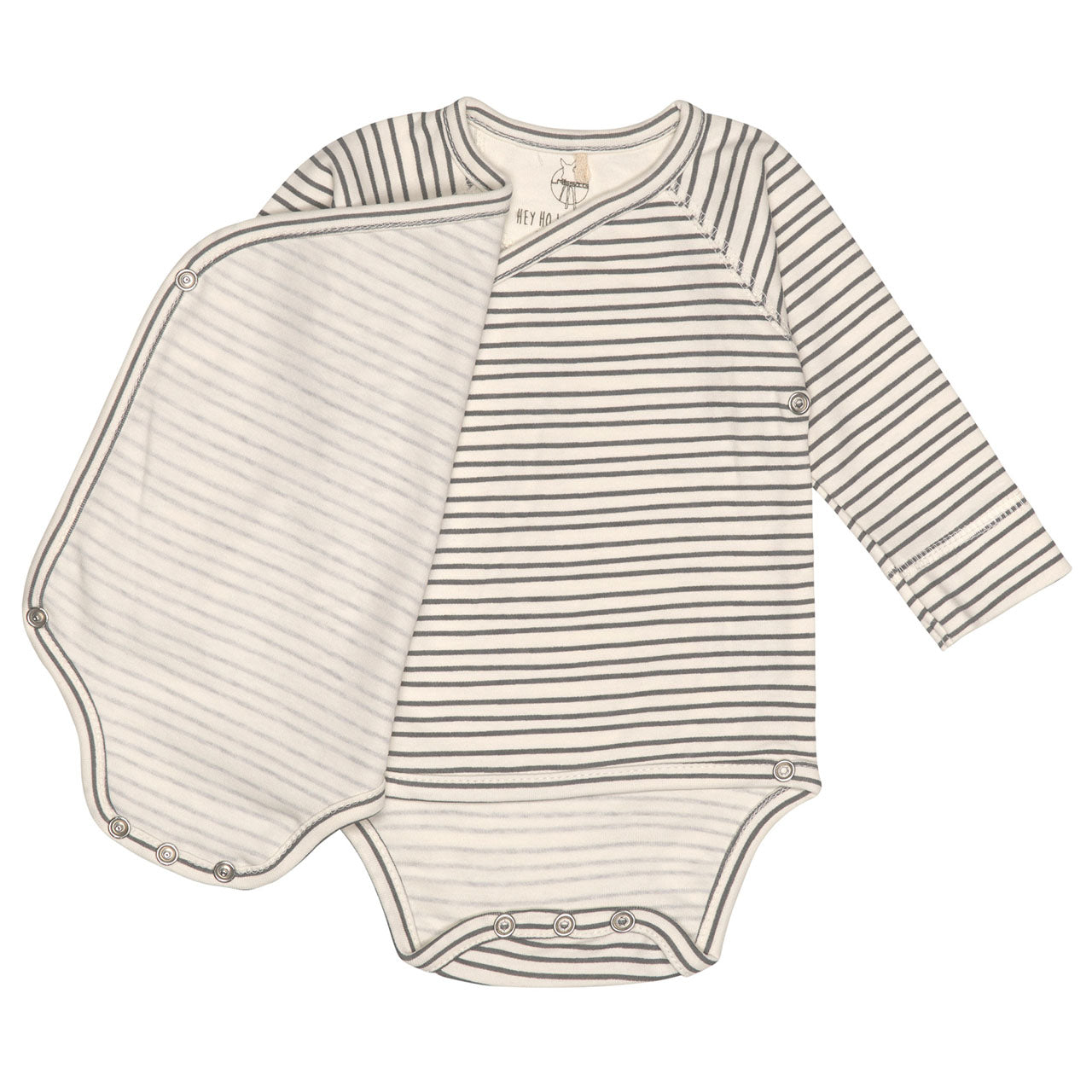 Lässig Cozy Colors Baby-Wickelbody Langarm aus Bio Baumwolle