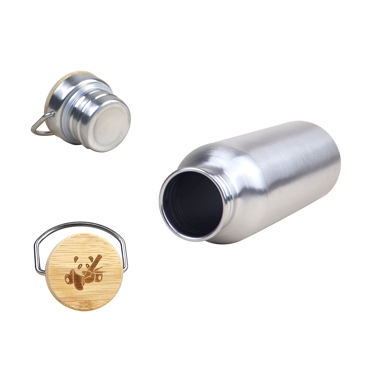 Pandoo Thermo Trinkflasche aus Edelstahl