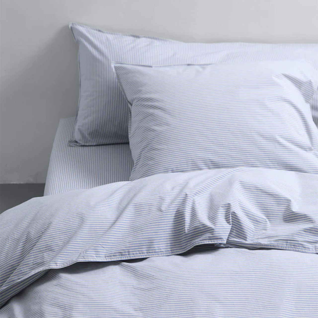 Suite702 Perkal Woven Stripe Bettdeckenbezug aus Bio Baumwolle