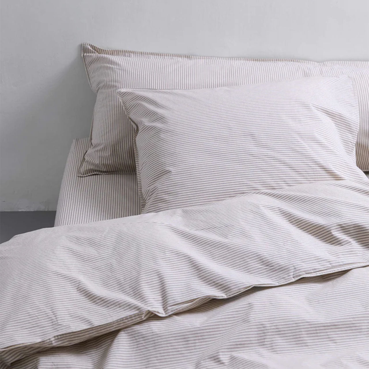 Suite702 Perkal Woven Stripe Bettdeckenbezug aus Bio Baumwolle